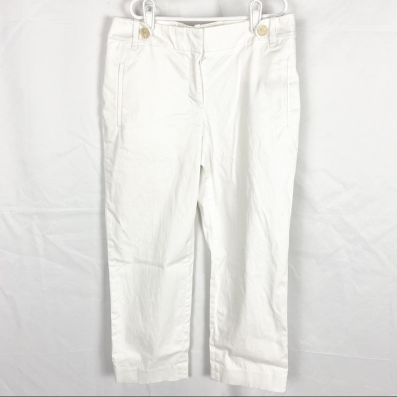 LOFT Pants - LOFT Julie White Crop Pant